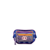 グッチ GGナイロン ベルトバッグ ボディバッグ 752102 ブルー パープル オレンジ ナイロン ラバー メンズ GUCCI 【中古】
